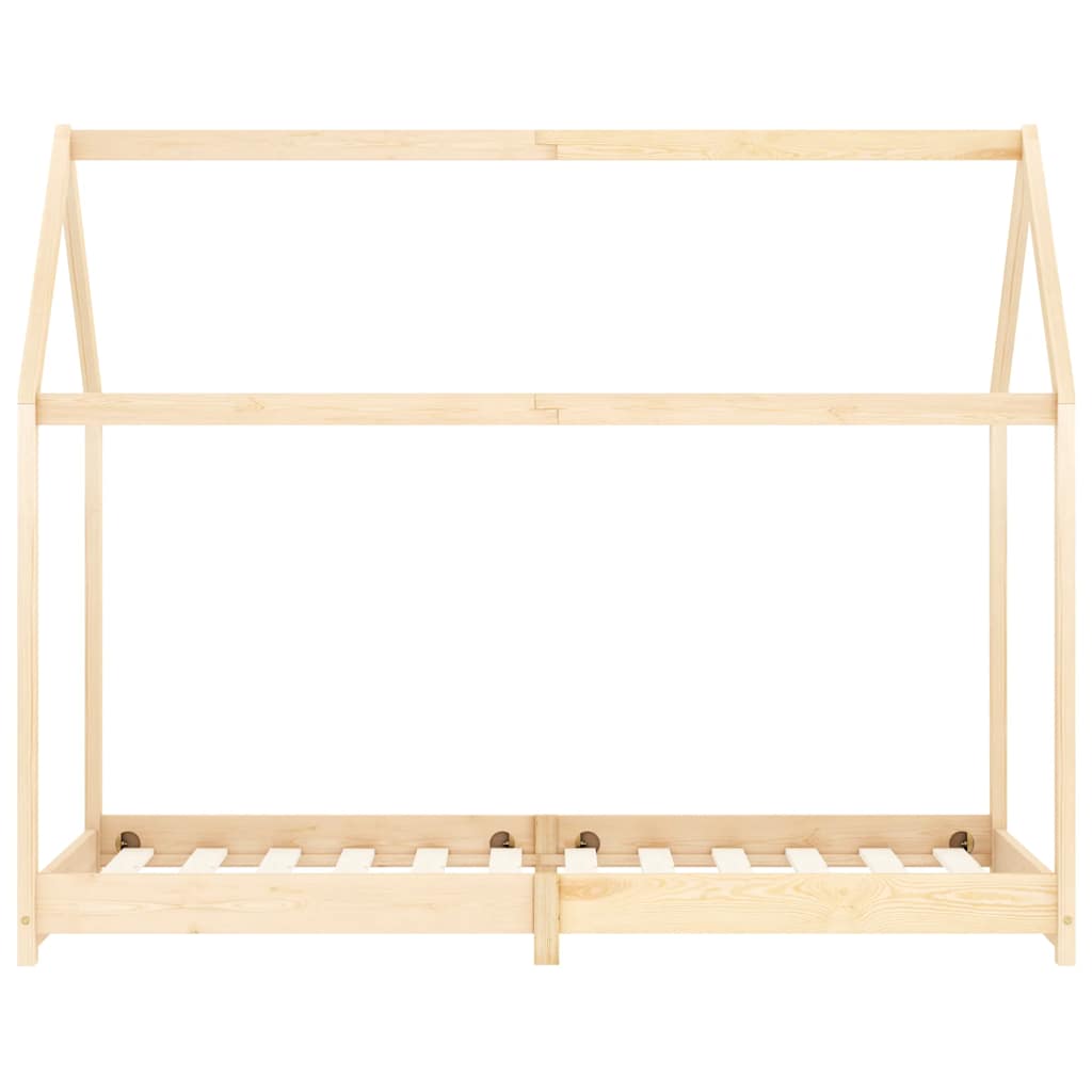 vidaXL Rama łóżka dziecięcego, lite drewno sosnowe, 90 x 200 cm