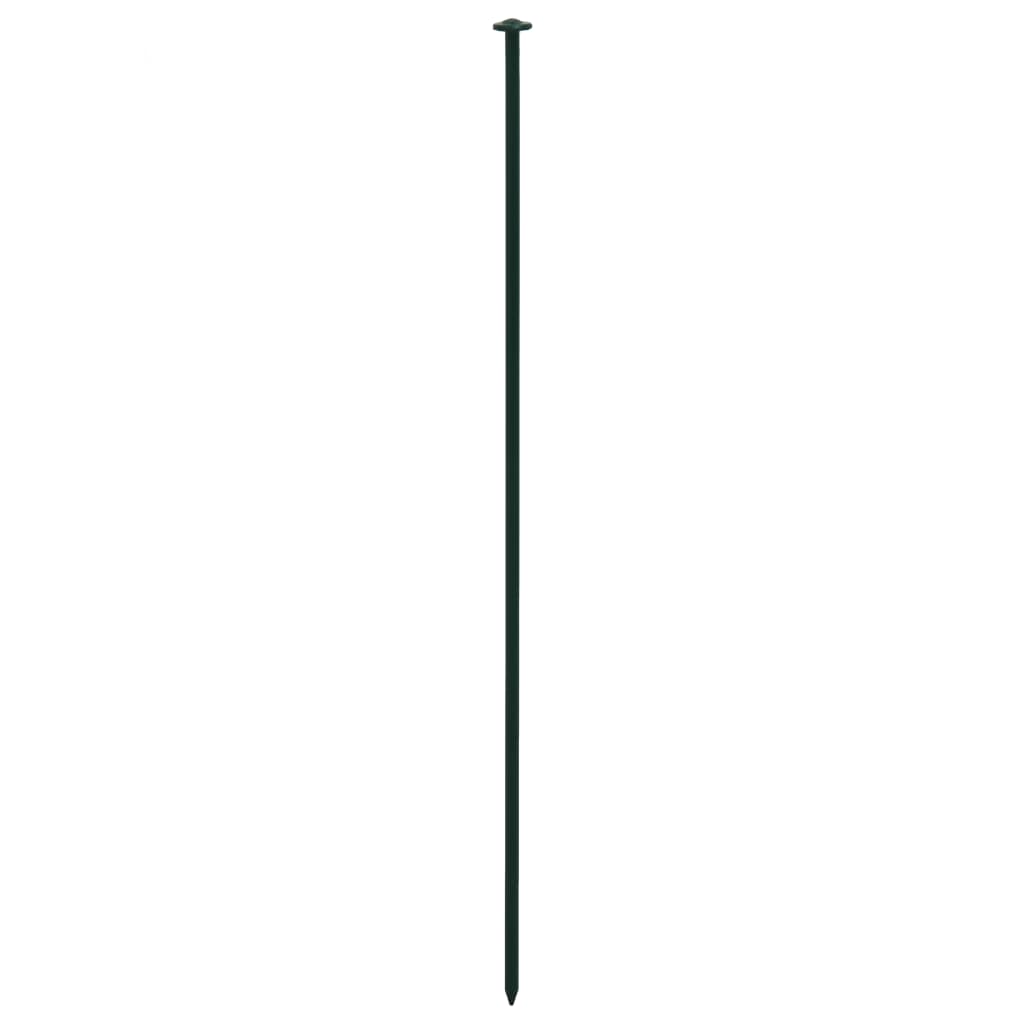 vidaXL Płotek ogrodowy, łukowy, 77,3 x 26 cm, zielony
