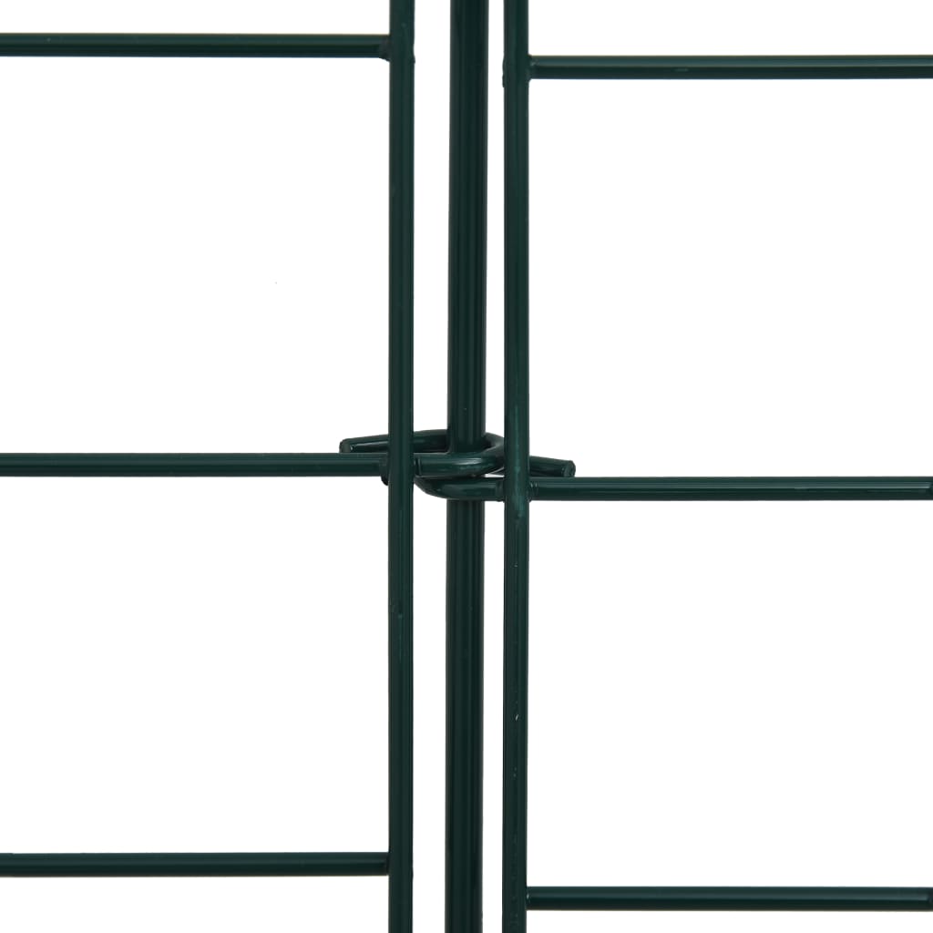 vidaXL Płotek ogrodowy, wklęsły łuk, 77,5x64 cm, zielony