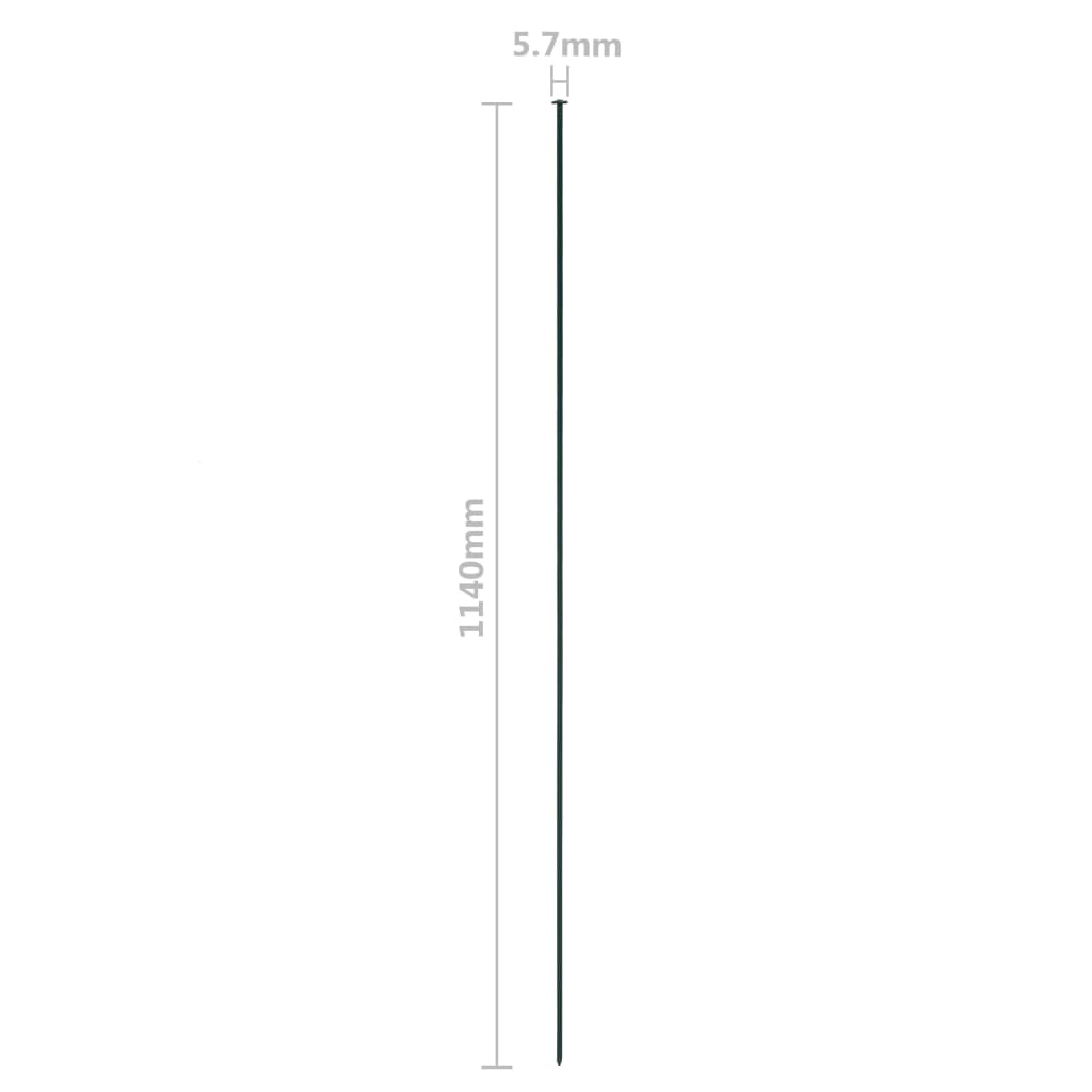 vidaXL Płotek ogrodowy, 115 x 79 cm, zielony