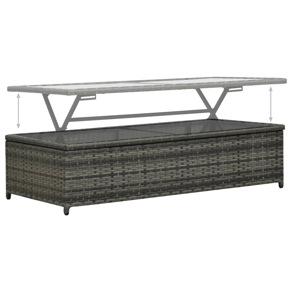 vidaXL 4-cz. zestaw wypoczynkowy do ogrodu, poduszki, rattan PE