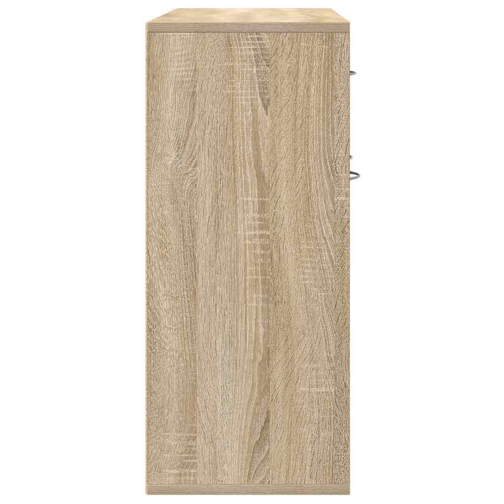 vidaXL Szafka, dąb sonoma, 88x30x70 cm, materiał drewnopochodny