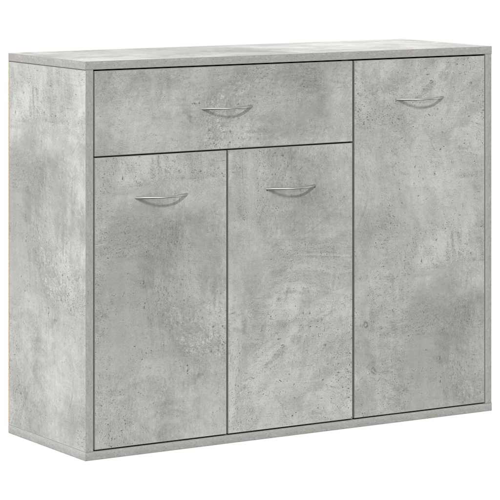 vidaXL Szafka, szarość betonu, 88x30x70 cm, materiał drewnopochodny