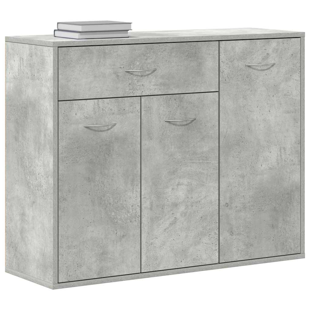 vidaXL Szafka, szarość betonu, 88x30x70 cm, materiał drewnopochodny