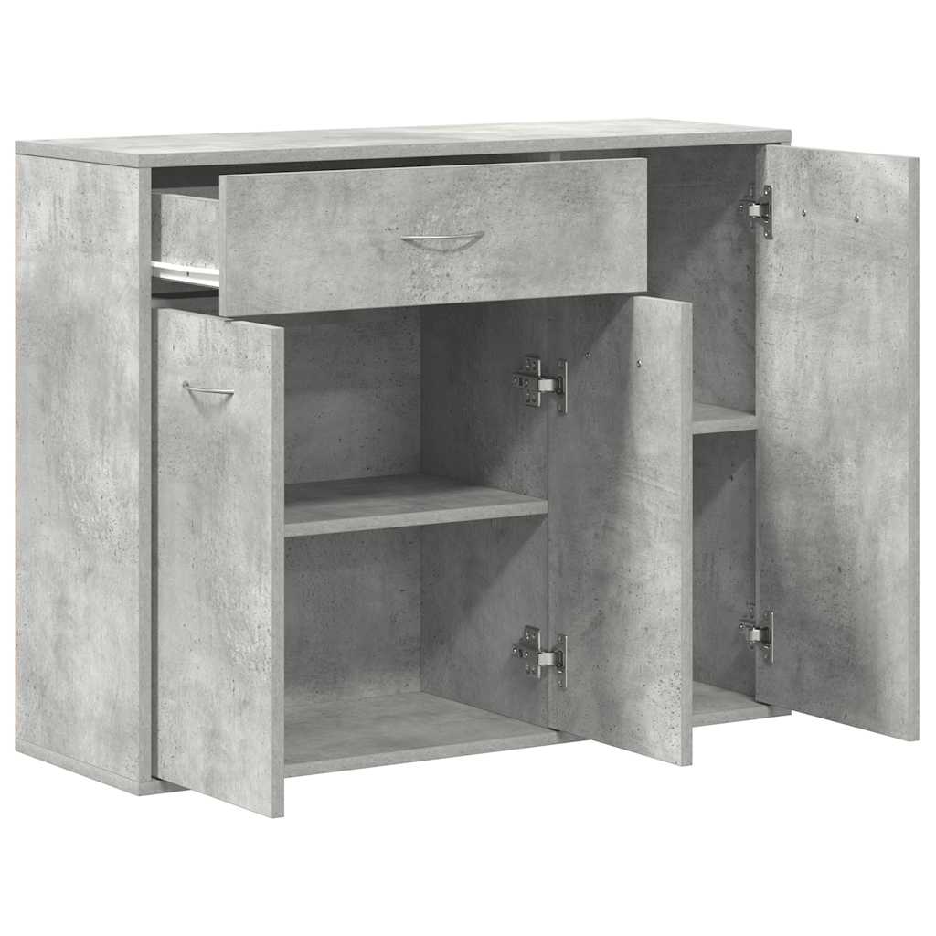 vidaXL Szafka, szarość betonu, 88x30x70 cm, materiał drewnopochodny