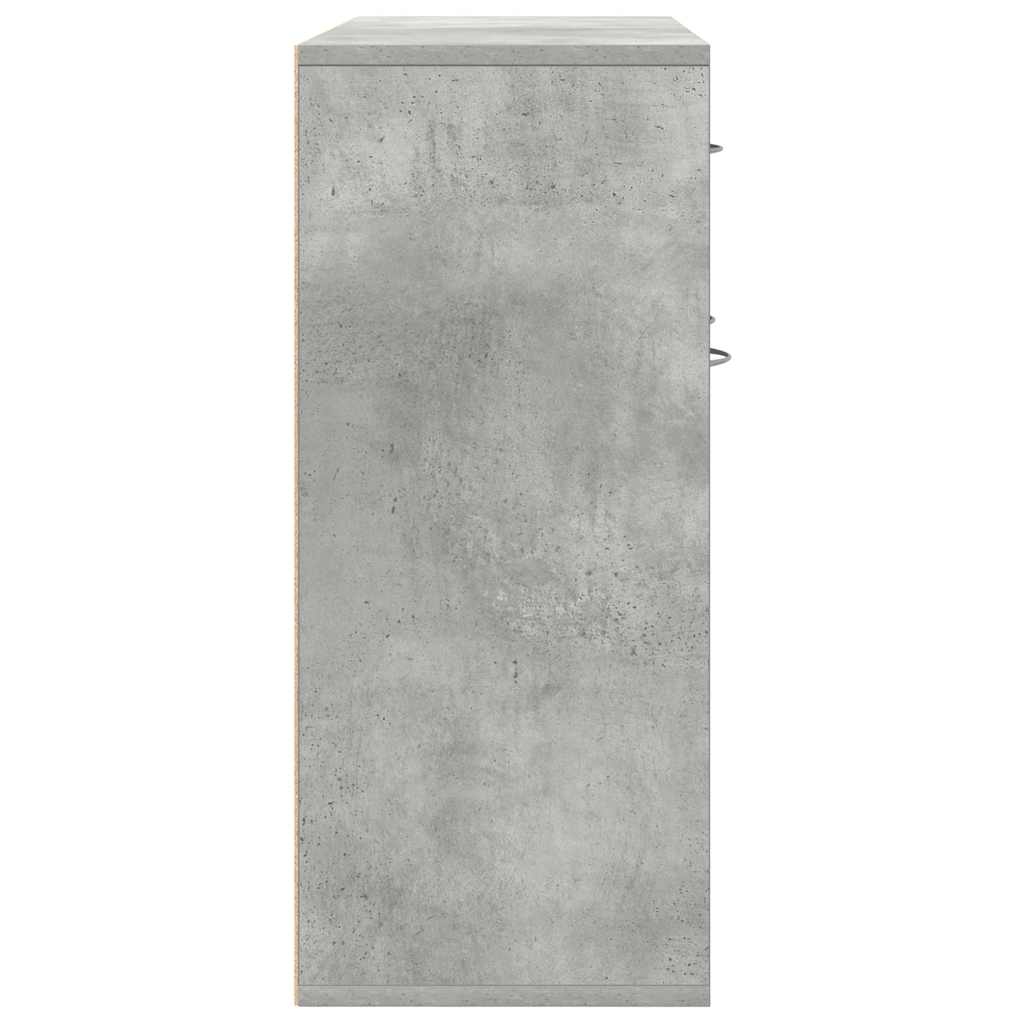 vidaXL Szafka, szarość betonu, 88x30x70 cm, materiał drewnopochodny