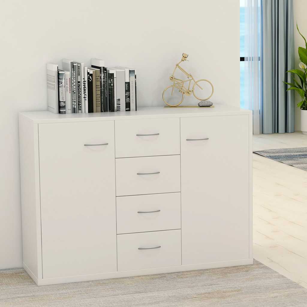 vidaXL Szafka, biała, 88x30x65 cm, materiał drewnopochodny