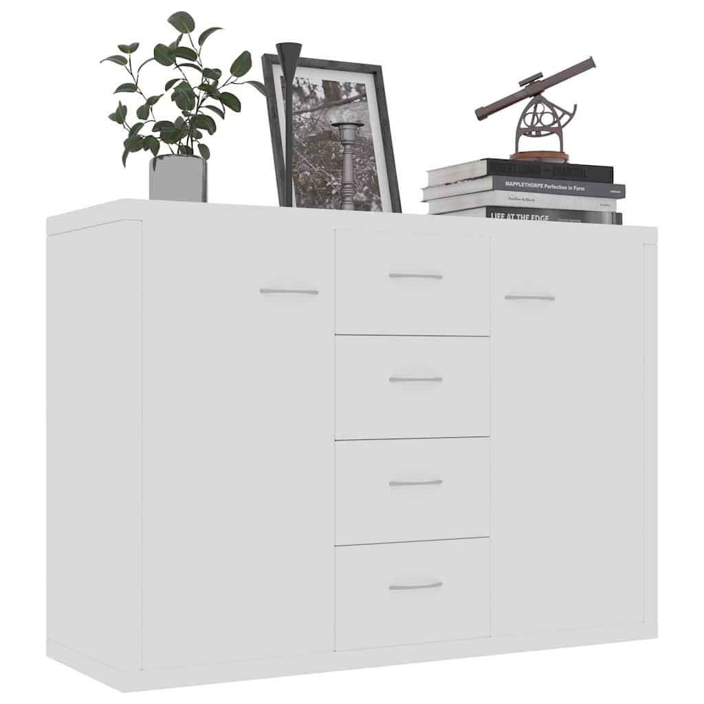 vidaXL Szafka, biała, 88x30x65 cm, materiał drewnopochodny