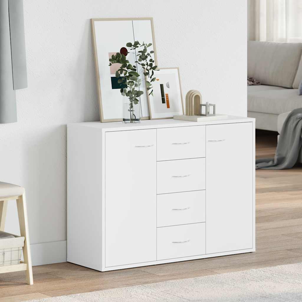 vidaXL Szafka, biała, 88x30x65 cm, materiał drewnopochodny