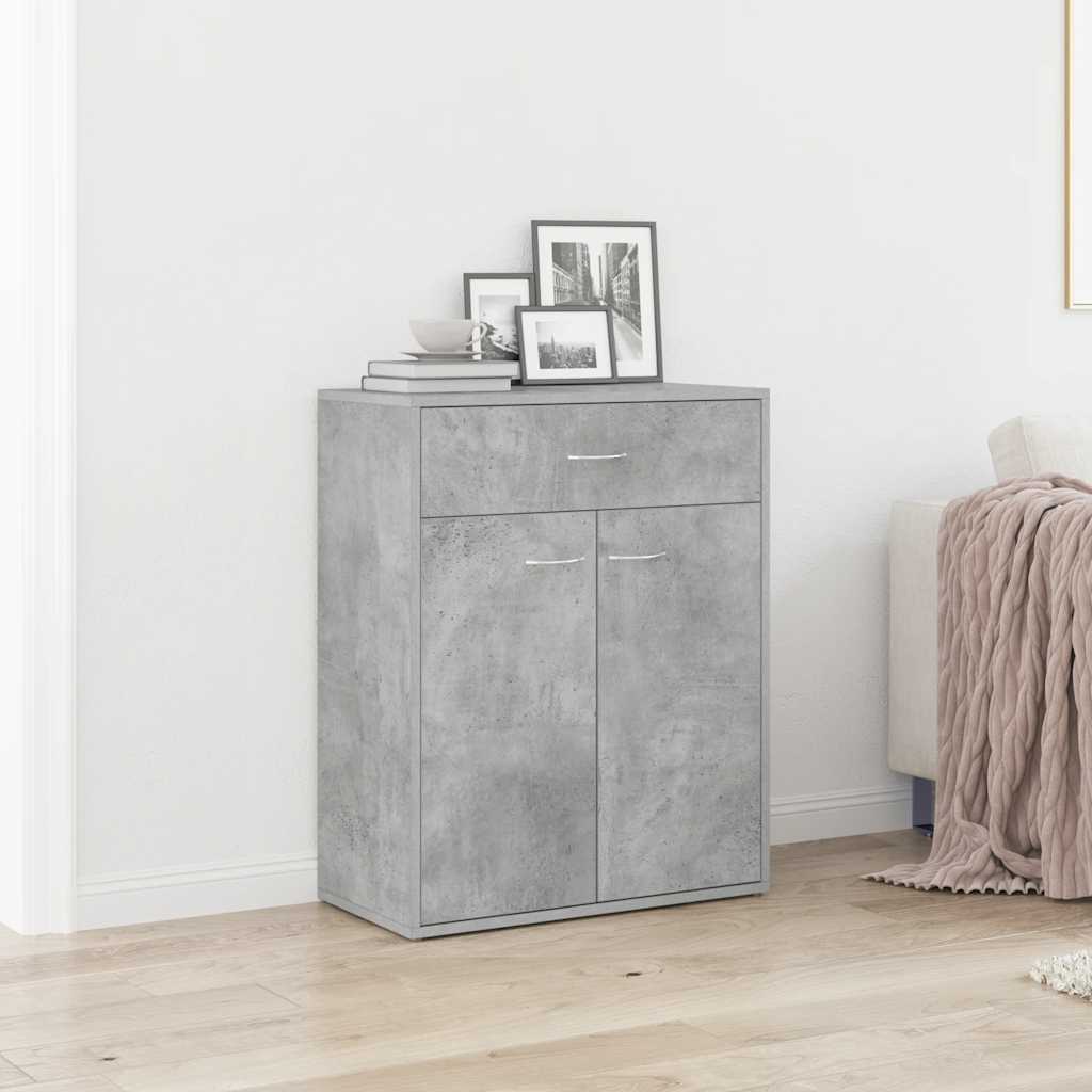 vidaXL Szafka, betonowa szarość, 60x30x75 cm, materiał drewnopochodny