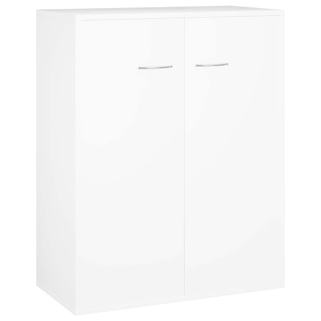 vidaXL Szafka, biała, 60x30x75 cm, materiał drewnopochodny