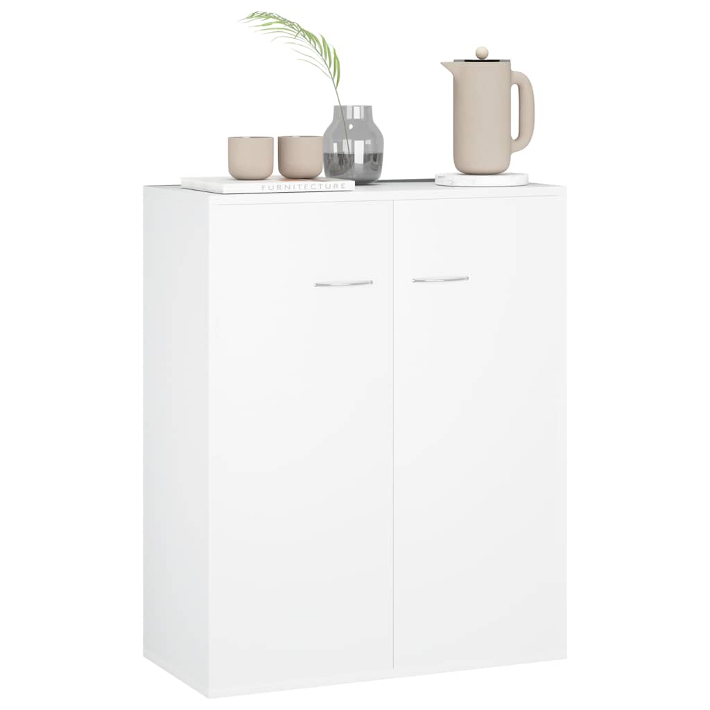 vidaXL Szafka, biała, 60x30x75 cm, materiał drewnopochodny