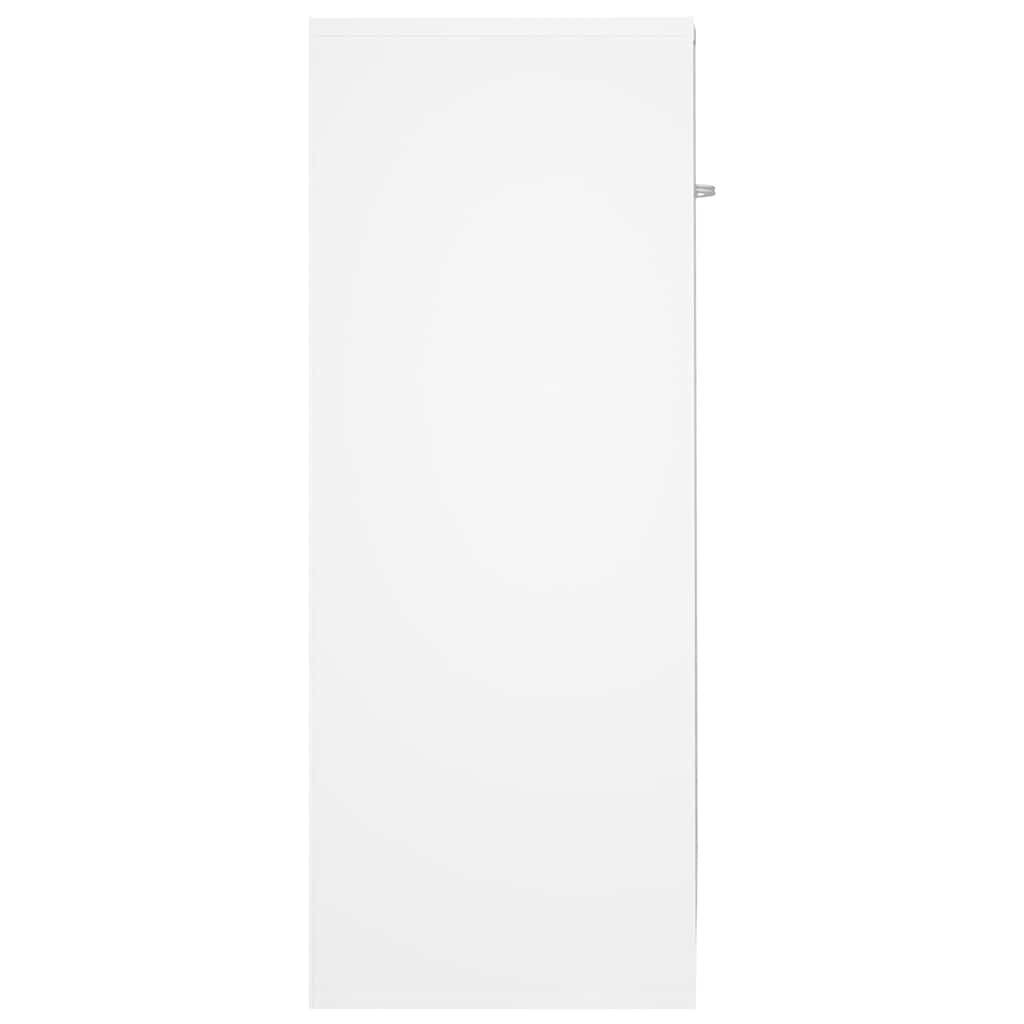 vidaXL Szafka, biała, 60x30x75 cm, materiał drewnopochodny