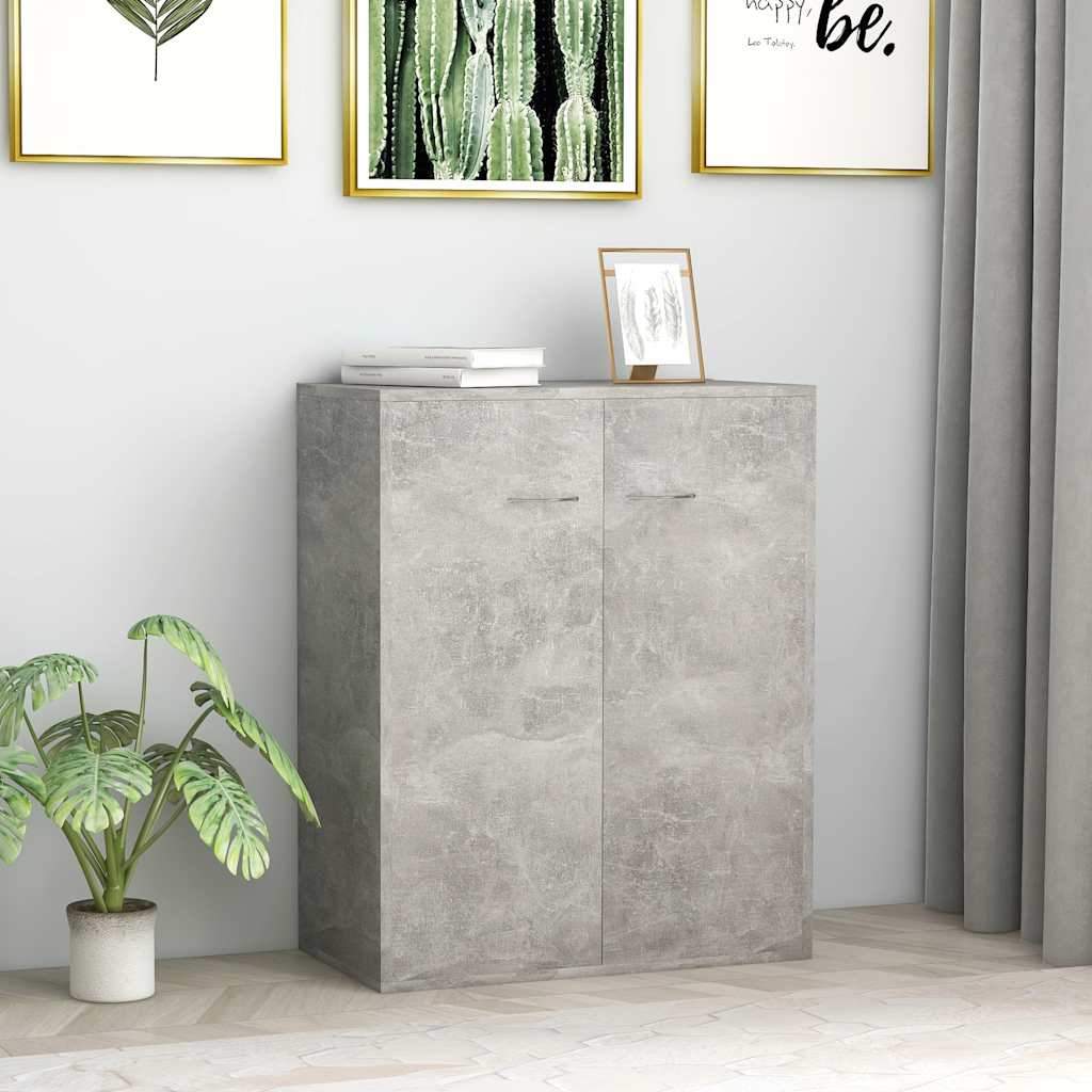 vidaXL Szafka, betonowa szarość, 60x30x75 cm, materiał drewnopochodny