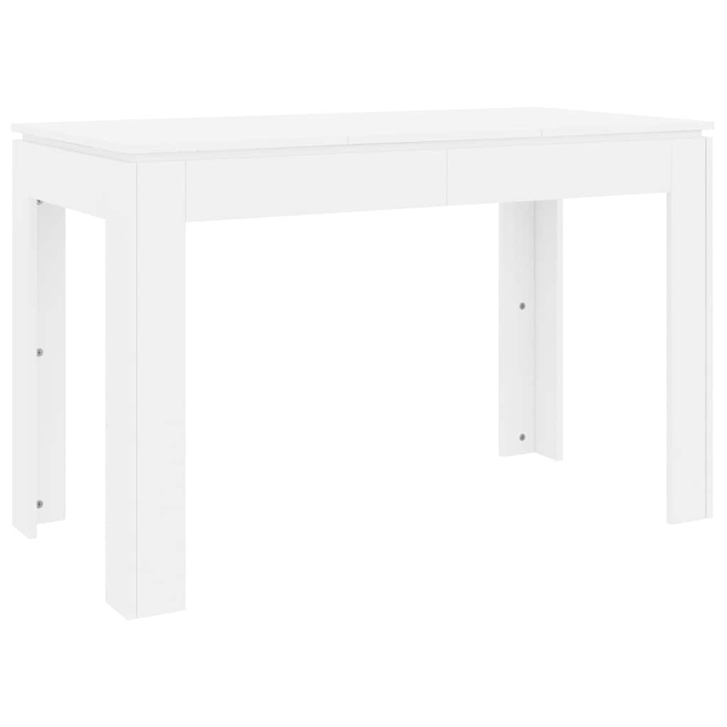 vidaXL Stół jadalniany, biały, 120x60x76 cm, materiał drewnopochodny