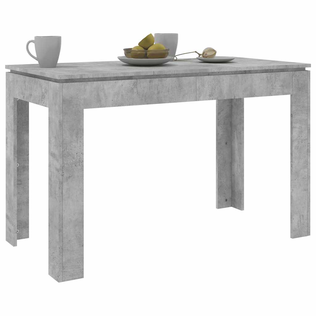 vidaXL Stół jadalniany, betonowy szary, 120x60x76 cm