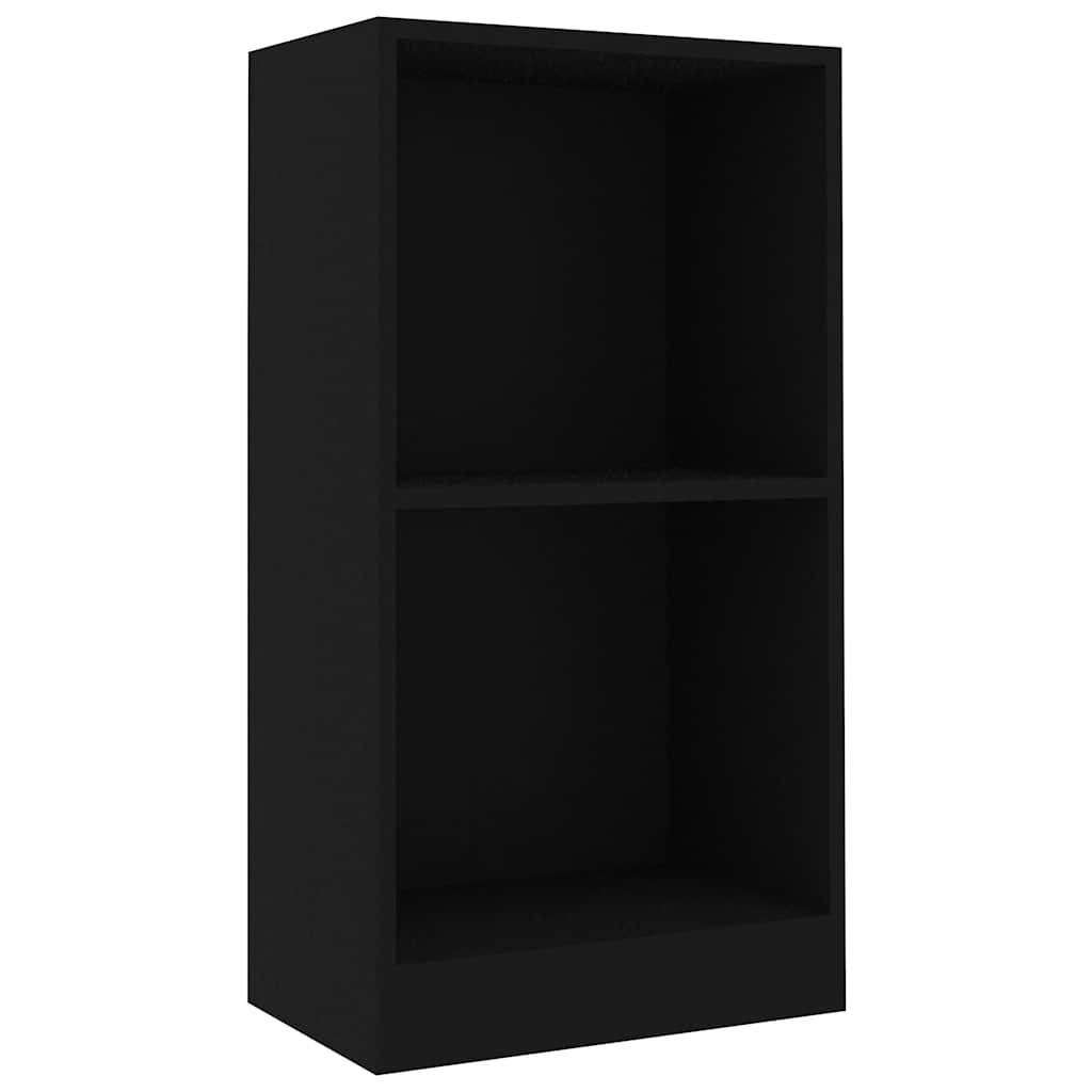 vidaXL Regał, czarny, 40x24x75 cm, materiał drewnopochodny
