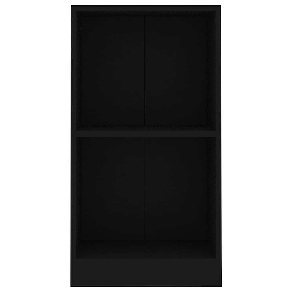 vidaXL Regał, czarny, 40x24x75 cm, materiał drewnopochodny