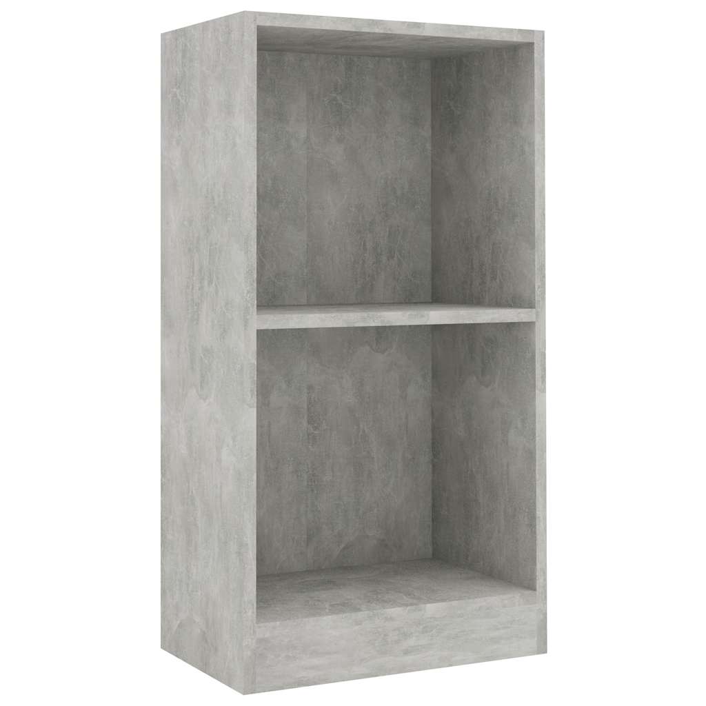 vidaXL Regał, szarość betonu, 40x24x75 cm, materiał drewnopochodny