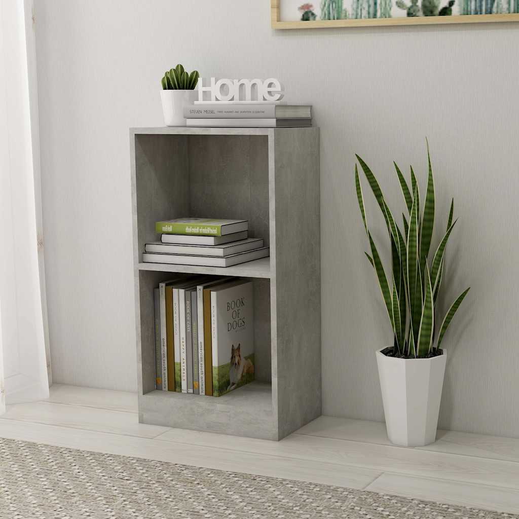vidaXL Regał, szarość betonu, 40x24x75 cm, materiał drewnopochodny