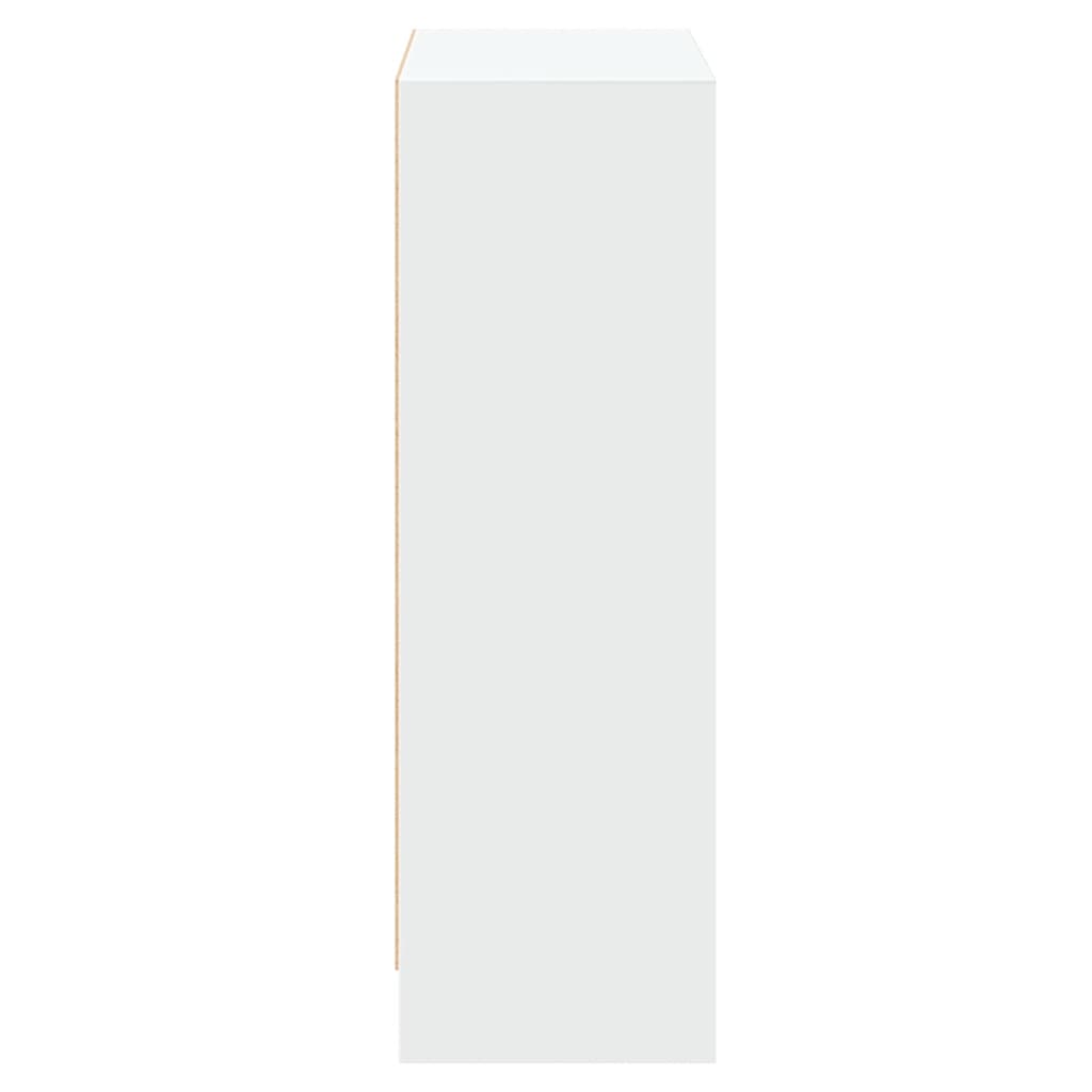 vidaXL Szafka na książki, biała 60x24x76 cm, materiał drewnopochodny