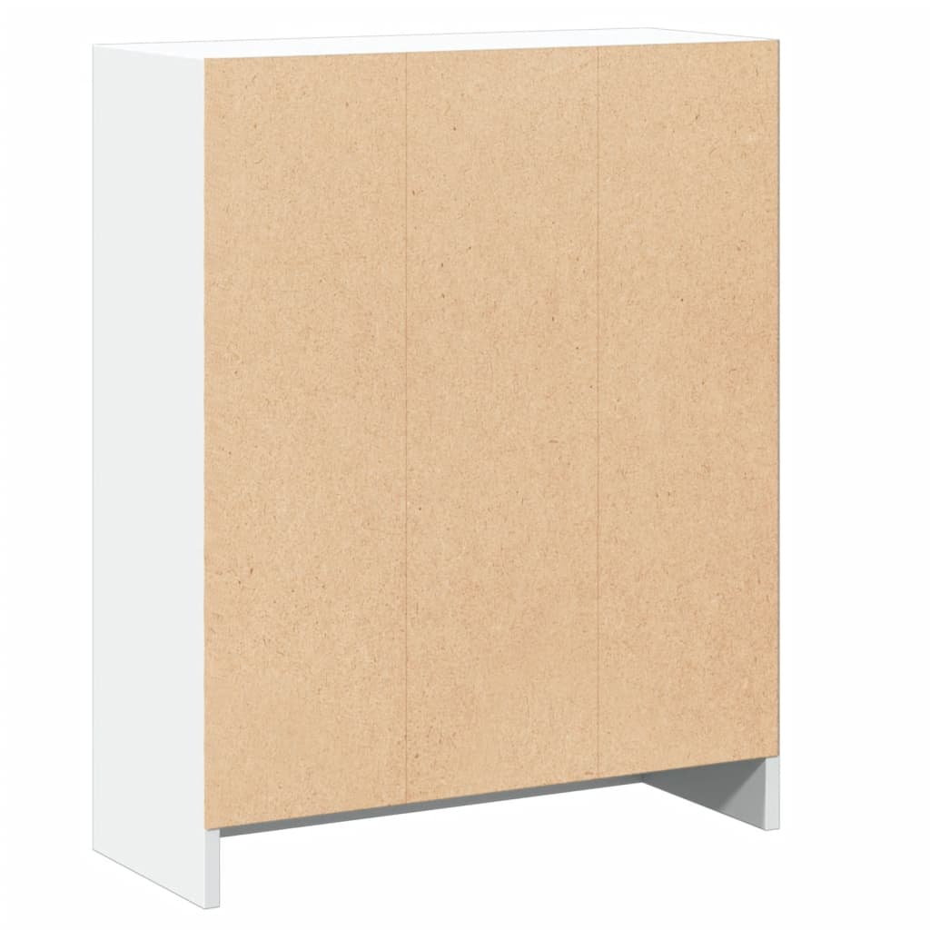 vidaXL Szafka na książki, biała 60x24x76 cm, materiał drewnopochodny