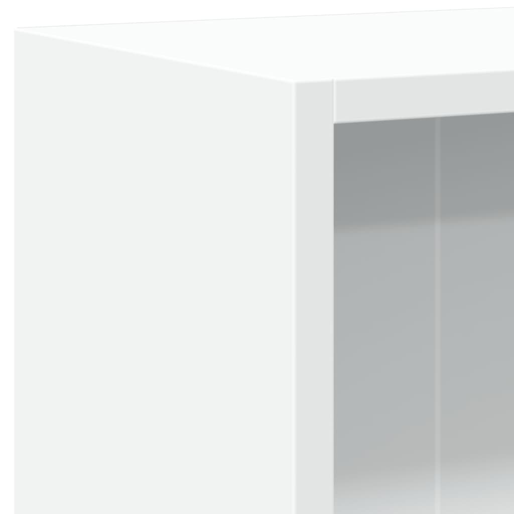 vidaXL Szafka na książki, biała 60x24x76 cm, materiał drewnopochodny