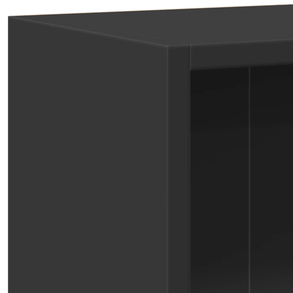 vidaXL Szafka, czarna, 60x24x76 cm, materiał drewnopochodny
