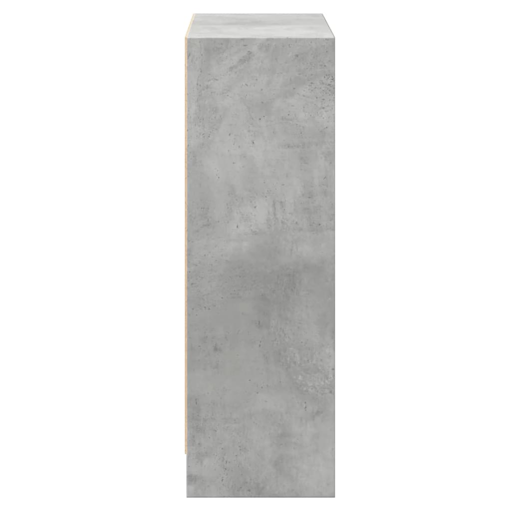 vidaXL Regał na książki, betonowy szary, 60x24x76 cm