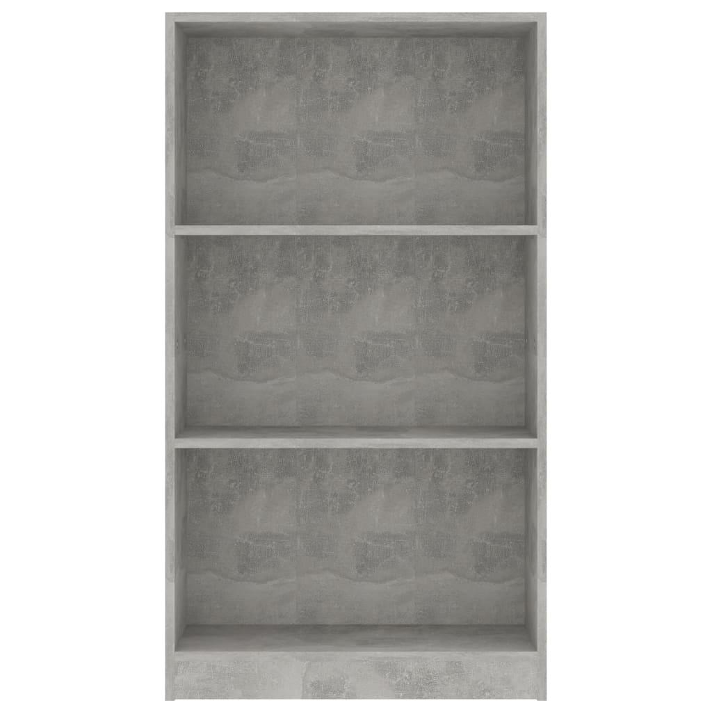 vidaXL 3-poziomowy regał, betonowy szary, 60x24x109 cm, płyta wiórowa