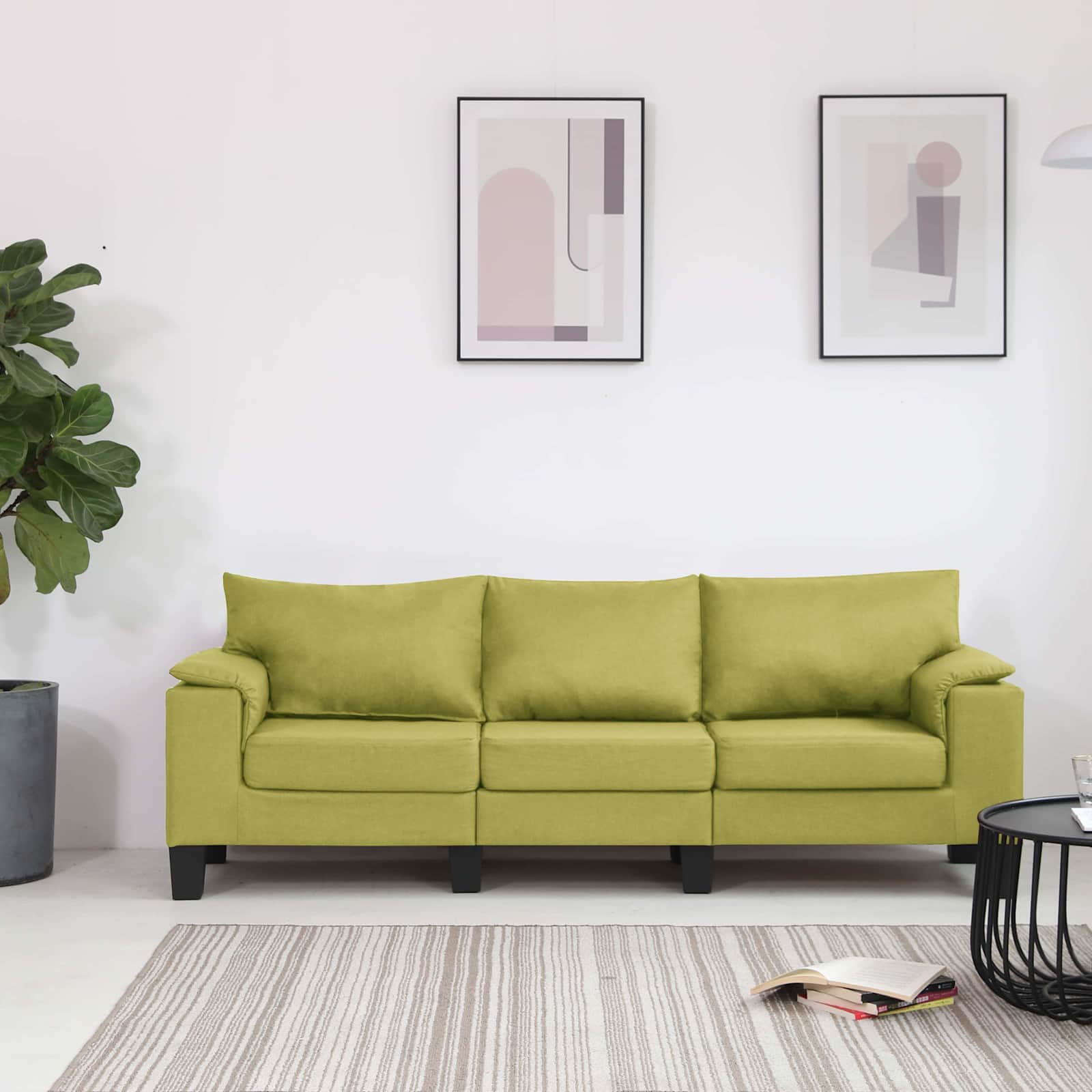 vidaXL Sofa Zielony tkanina