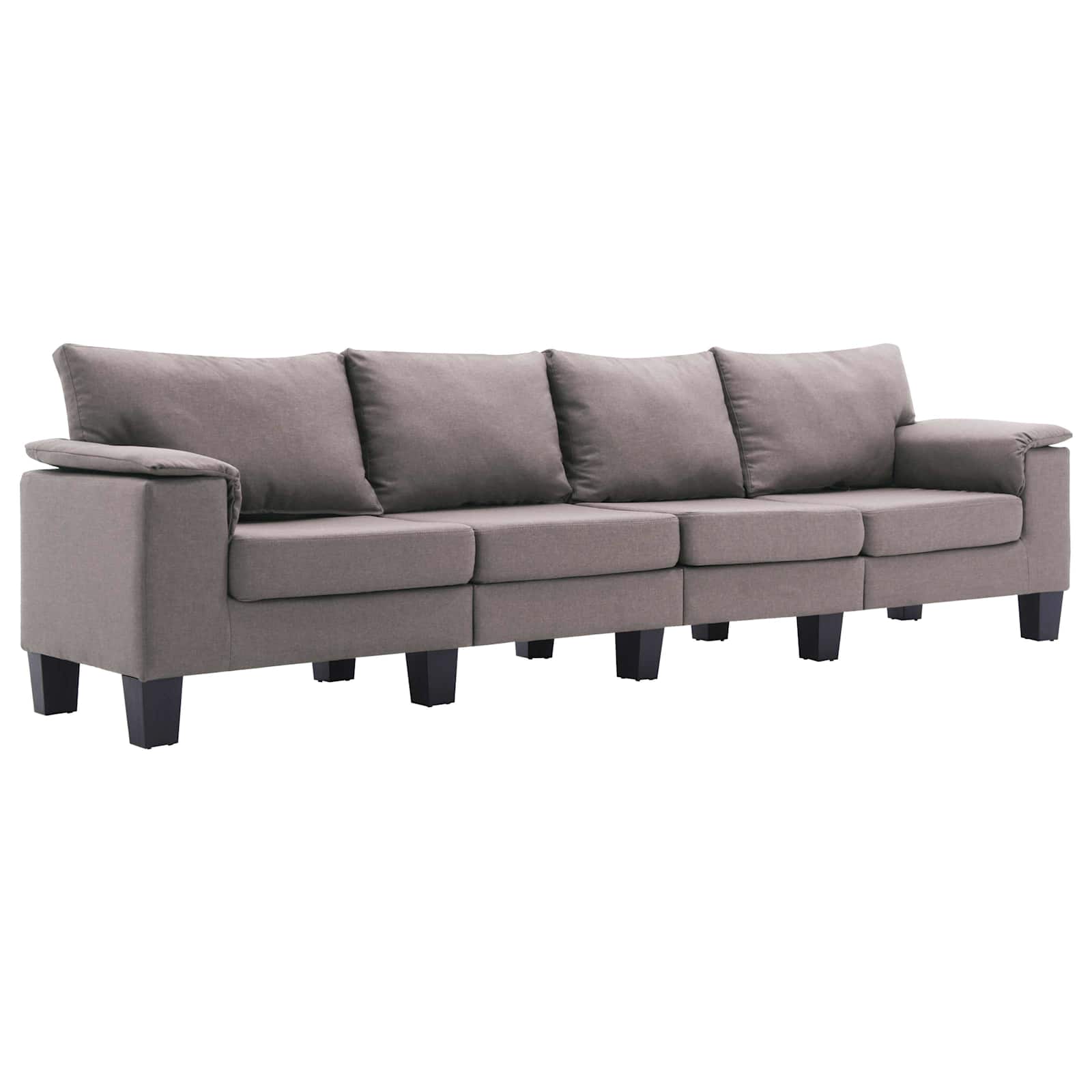 vidaXL Sofa Ciemnoszary 4-osobowa tkanina