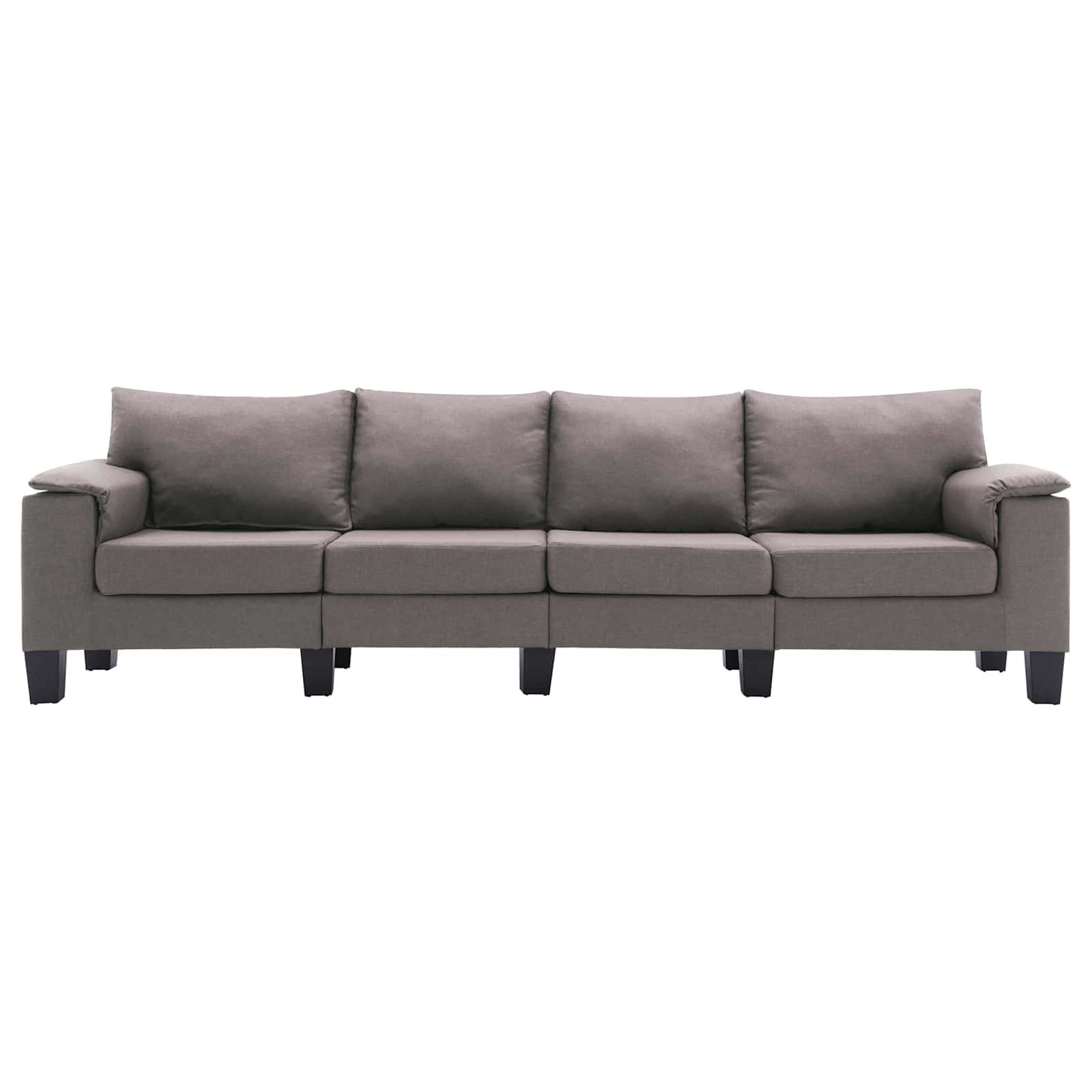 vidaXL Sofa Ciemnoszary 4-osobowa tkanina