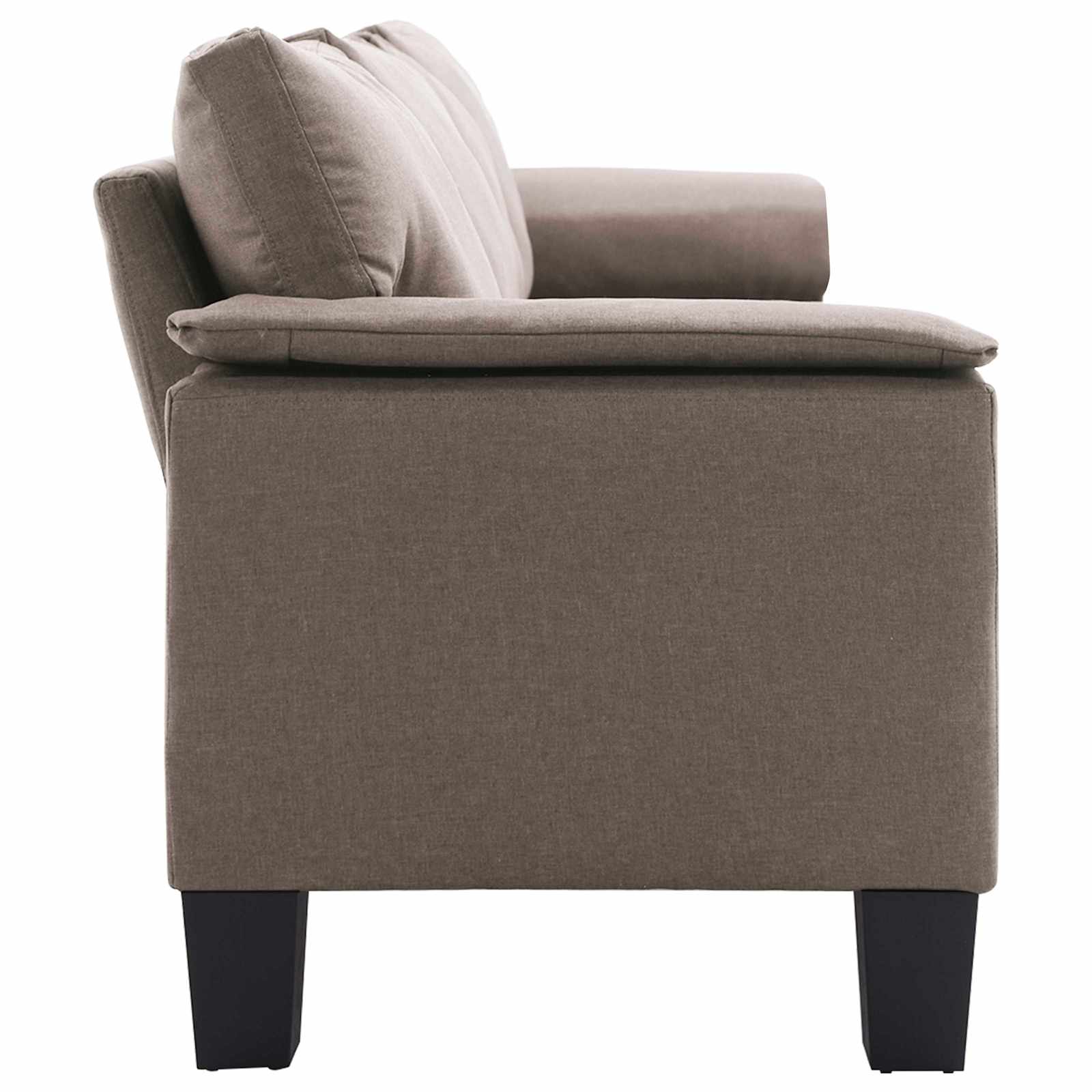 vidaXL Sofa Ciemnoszary 4-osobowa tkanina