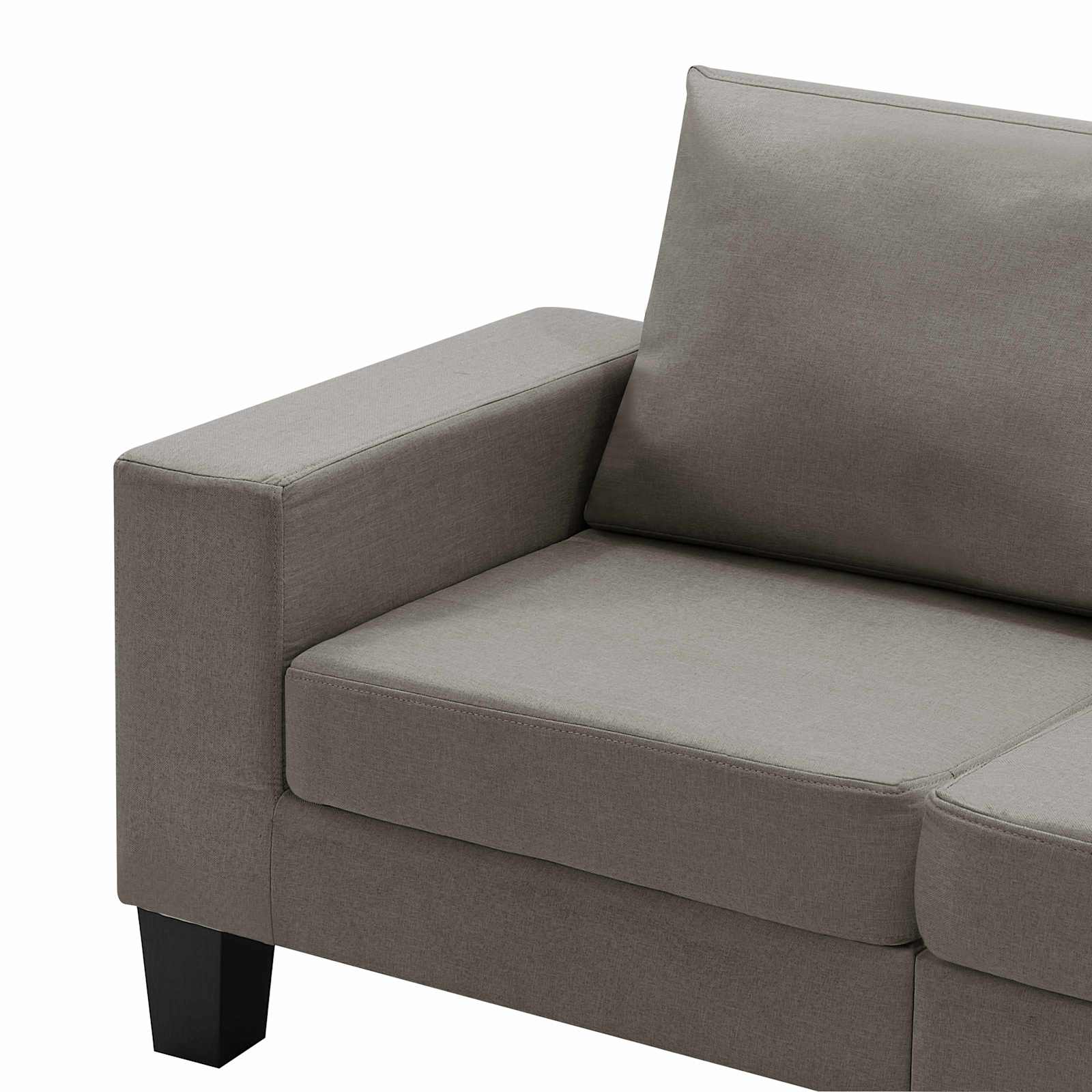 vidaXL Sofa Ciemnoszary Sofy 2-osobowe tkanina