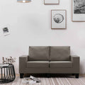 vidaXL Sofa Ciemnoszary Sofy 2-osobowe tkanina
