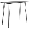 vidaXL Stolik barowy, czarny, 120x60x105 cm