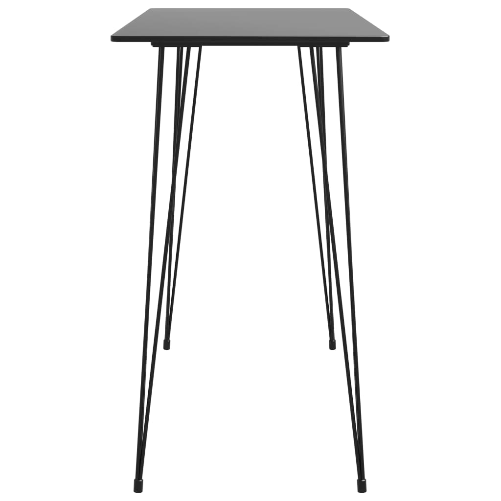 vidaXL Stolik barowy, czarny, 120x60x105 cm