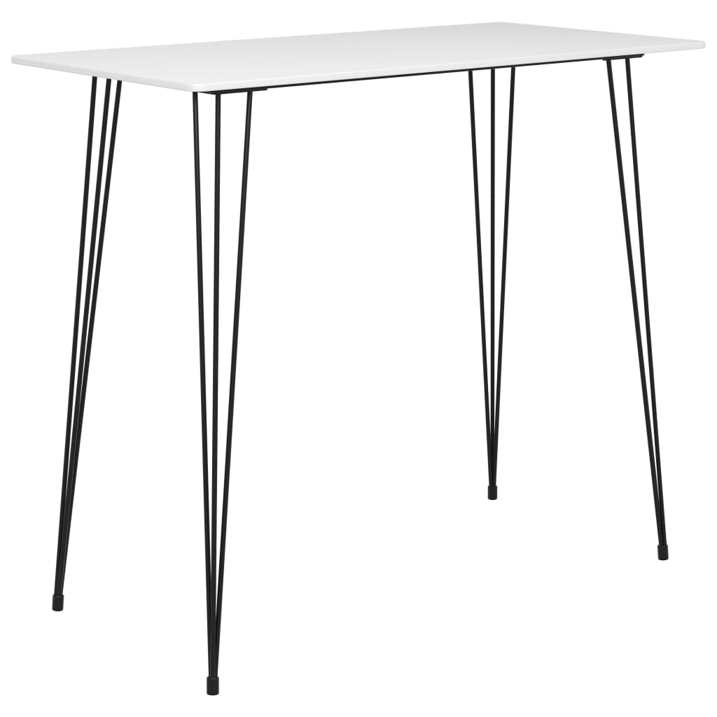 vidaXL Stolik barowy, biały, 120x60x105 cm