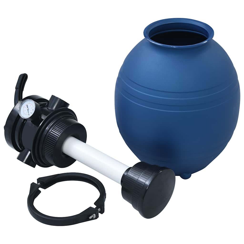 vidaXL Piaskowy filtr basenowy z zaworem 4 drożnym, niebieski, 300 mm