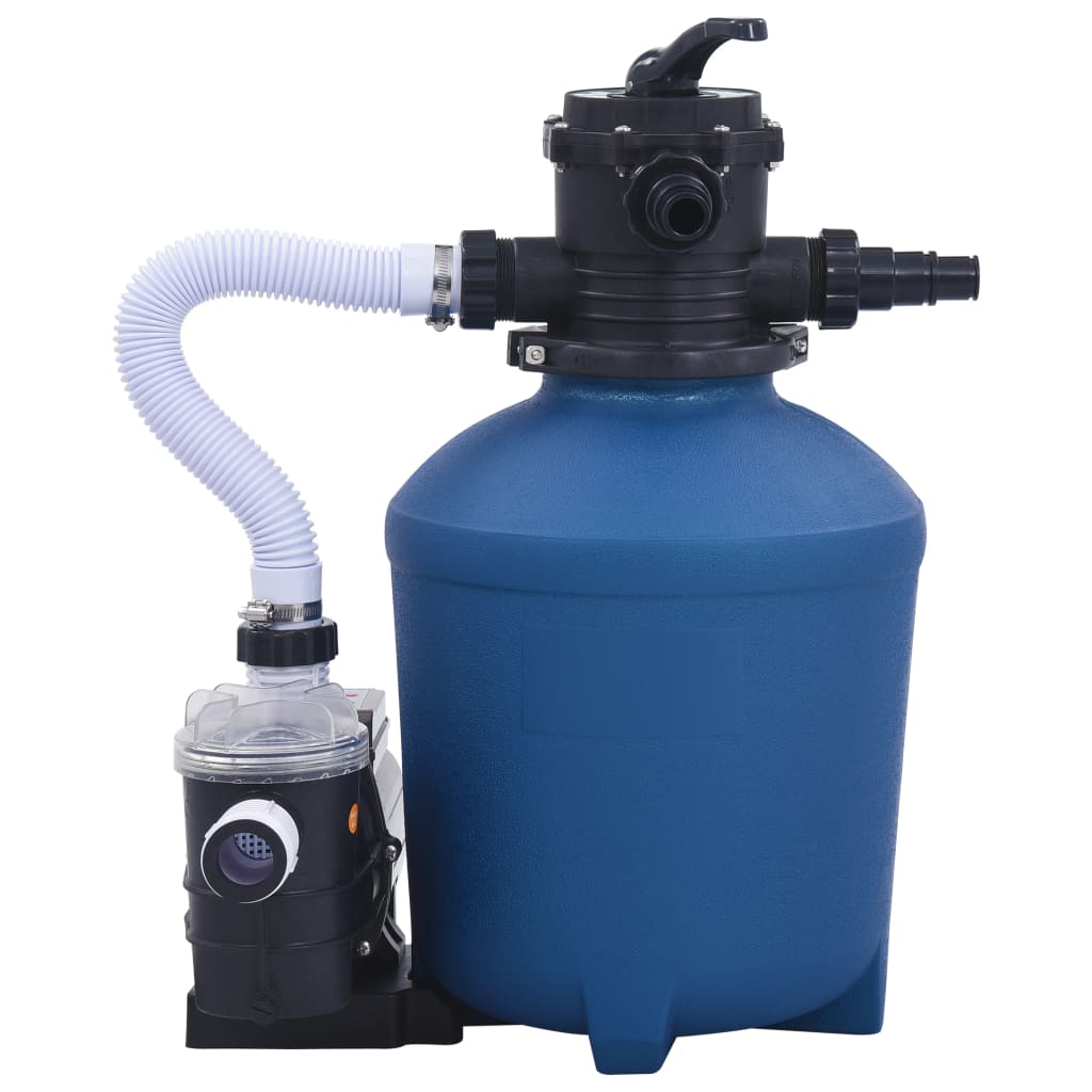 vidaXL Piaskowa pompa filtrująca z zegarem, 530 W, 10980 L/h