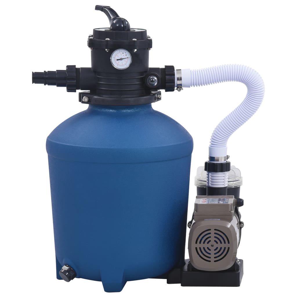 vidaXL Piaskowa pompa filtrująca z zegarem, 530 W, 10980 L/h