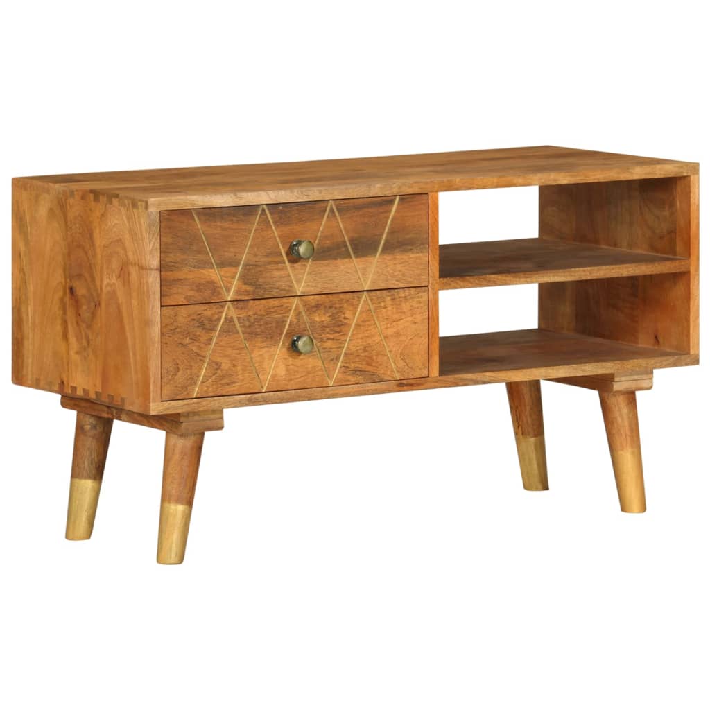 vidaXL Szafka pod TV, 85 x 35 x 47 cm, lite drewno mango