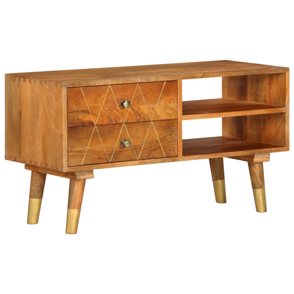 vidaXL Szafka pod TV, 85 x 35 x 47 cm, lite drewno mango