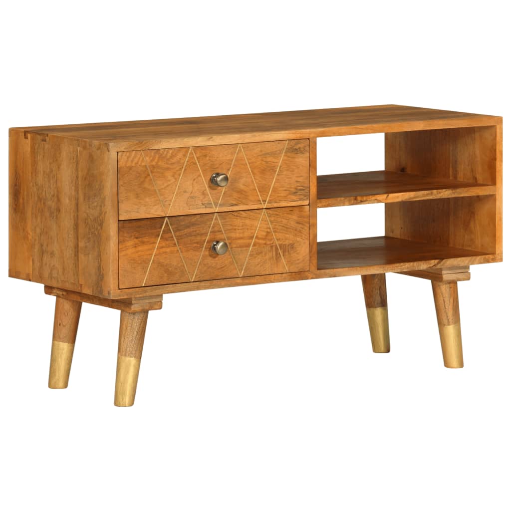 vidaXL Szafka pod TV, 85 x 35 x 47 cm, lite drewno mango