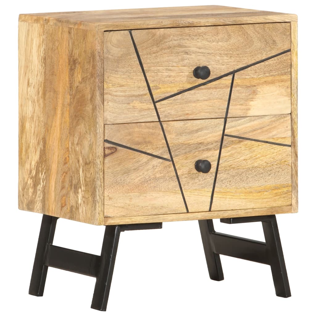 vidaXL Szafka nocna, 40x30x50 cm, lite drewno mango