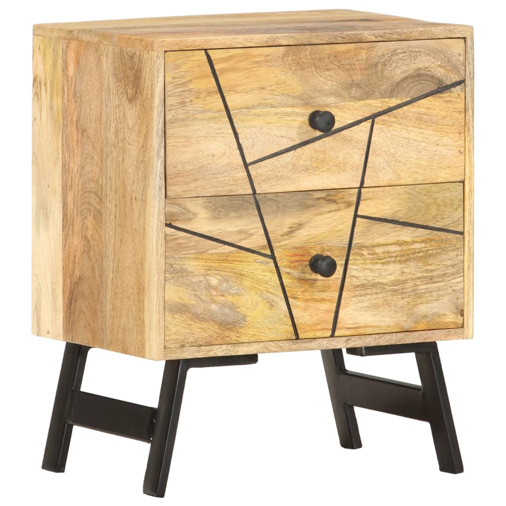 vidaXL Szafka nocna, 40x30x50 cm, lite drewno mango