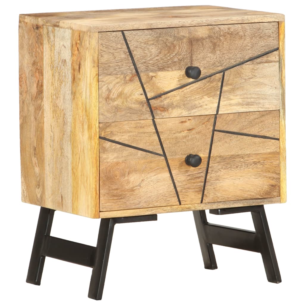 vidaXL Szafka nocna, 40x30x50 cm, lite drewno mango