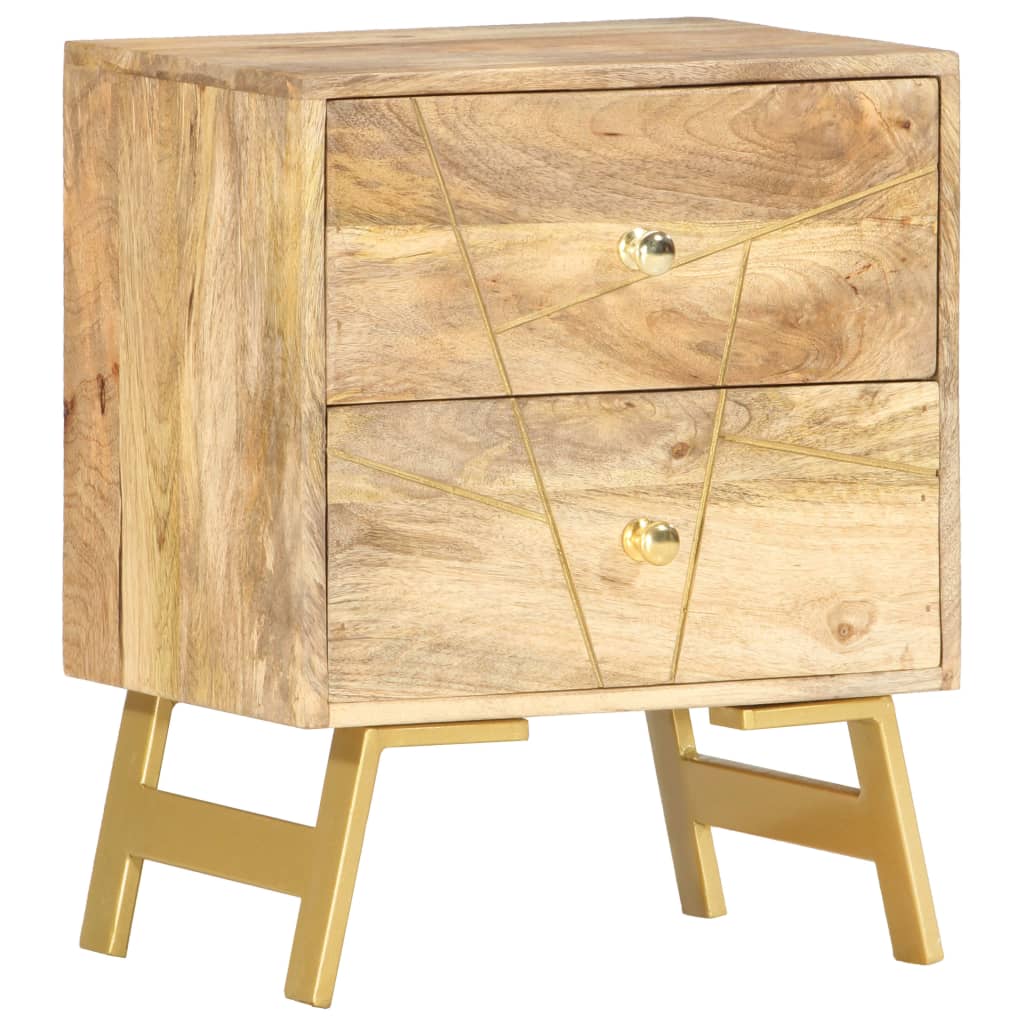 vidaXL Szafka nocna, 40x30x50 cm, lite drewno mango