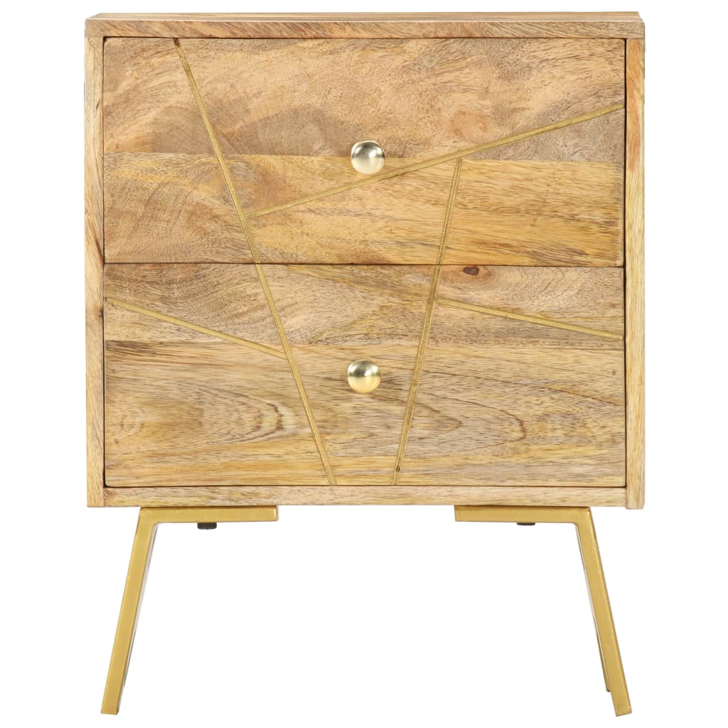 vidaXL Szafka nocna, 40x30x50 cm, lite drewno mango